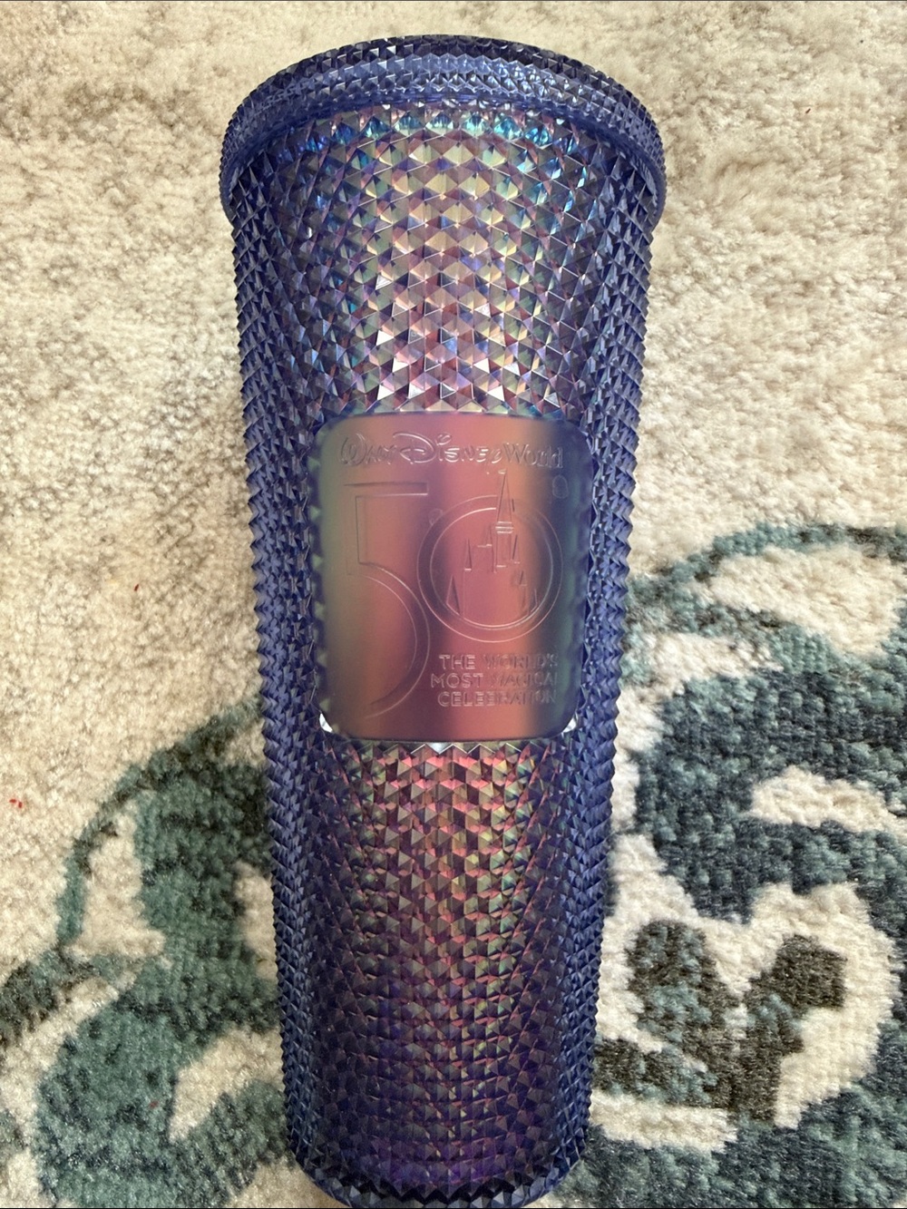 Disney Iridescent Studded 50th Celebration Tumbler - Purple Blue